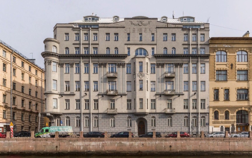 фасад дома, здание по адресу г Санкт-Петербург, наб Реки Мойки, д 36